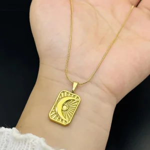 Sun & Moon Pendant Necklace