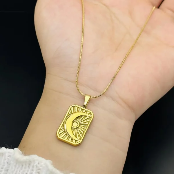 Sun & Moon Pendant Necklace