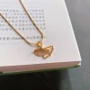 Ginkgo Leaf Pendant Necklace 🍃