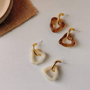 H5aba524f52d54cea883565cacc71b41dn Triangle Hoop Earrings