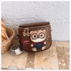 🐼 BEIBAOBAXIONG “PANDA LILI” Crossbody Bag – Dark Brown Edition
